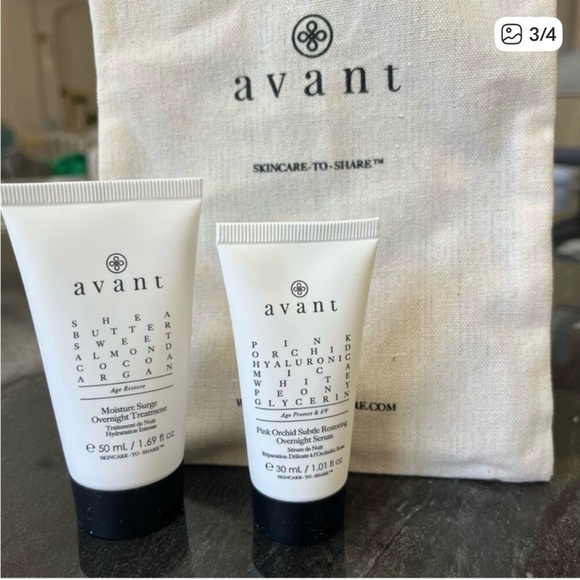 Avant Overnight Repair Skincare Set with Bag - Picture 3 of 7